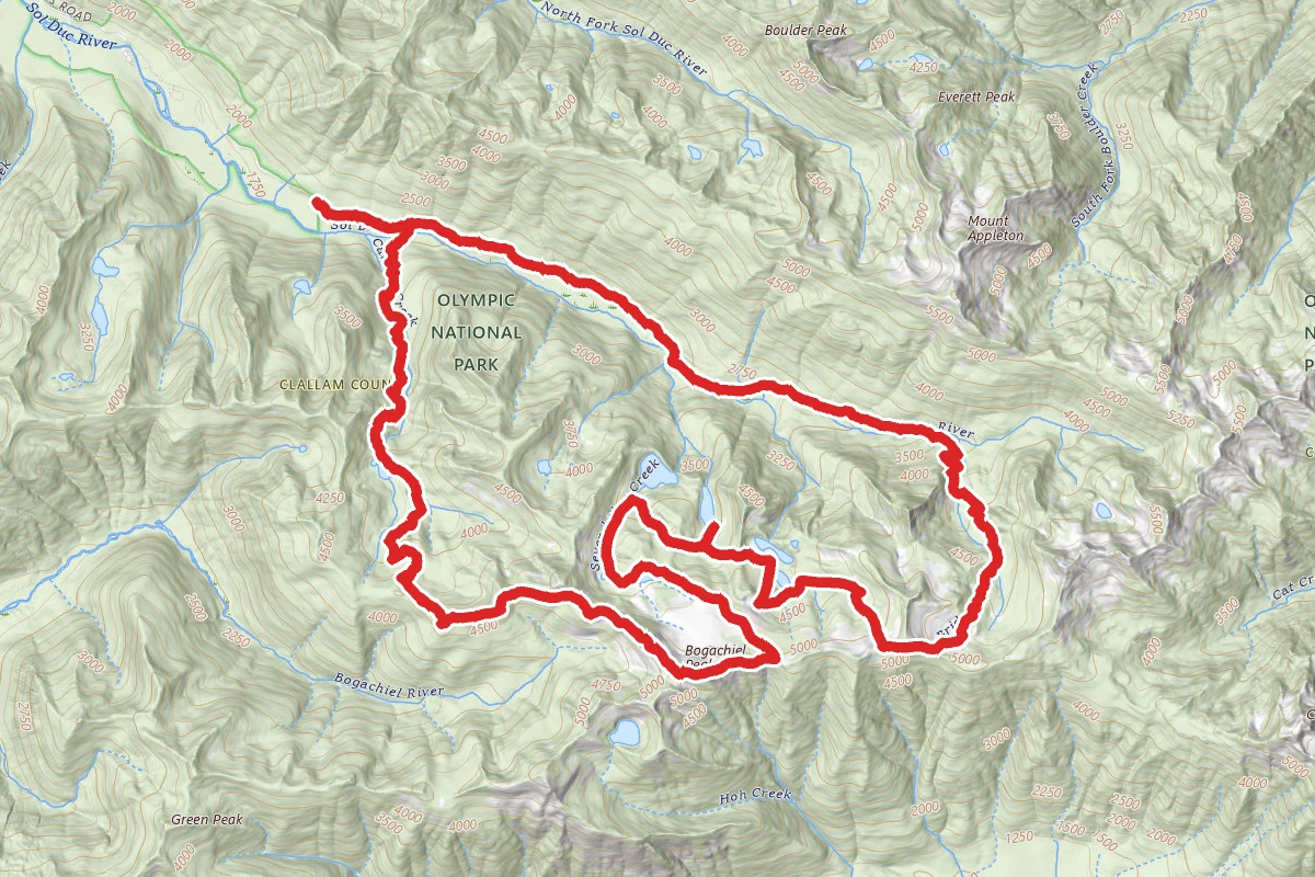 High Divide and Seven Lakes Basin