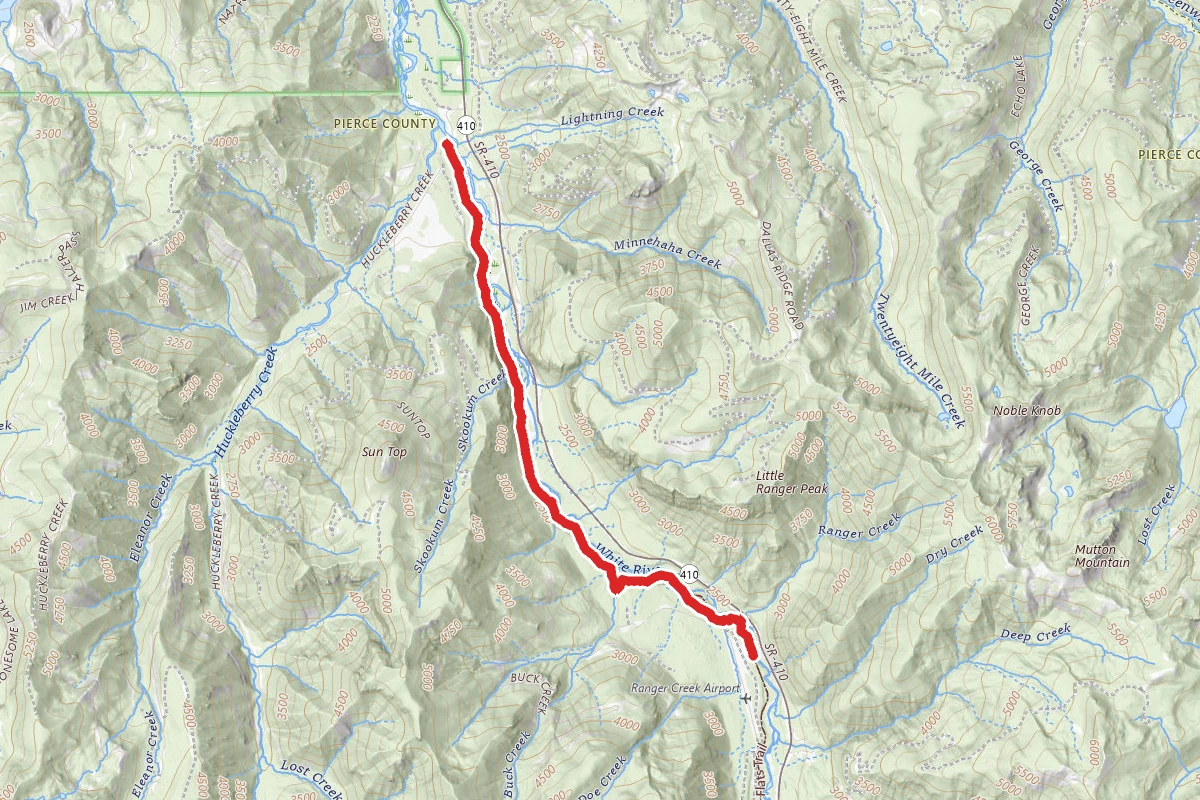 Skookum Flats Trail to Buck Creek Camp