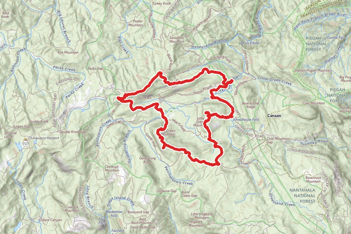Blackrock Mountain, Little Green Mountain, and Big Green Mountain Loop