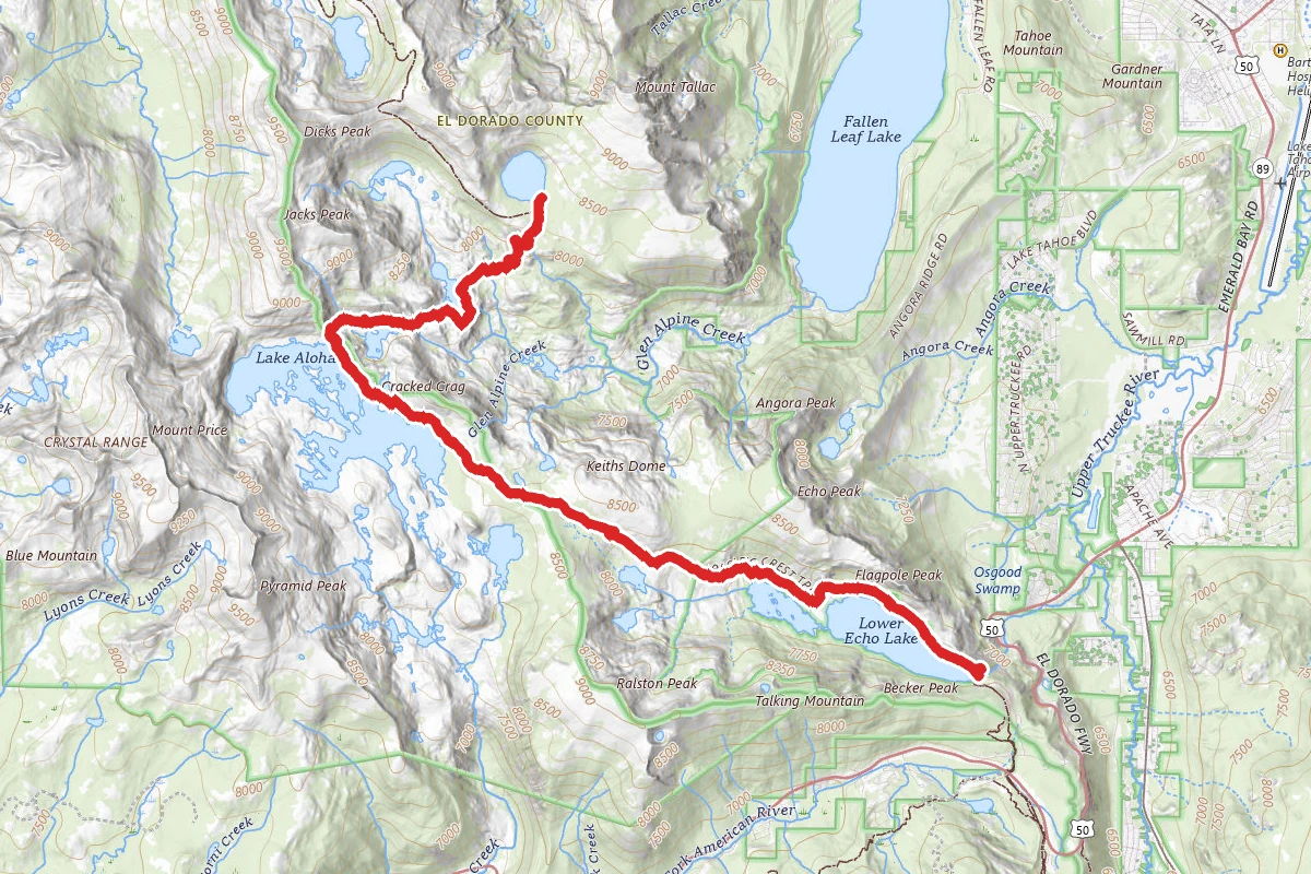 Echo Lake to Gilmore Lake