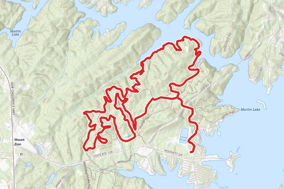 Wind Creek Orange and Blue Trail Loop
