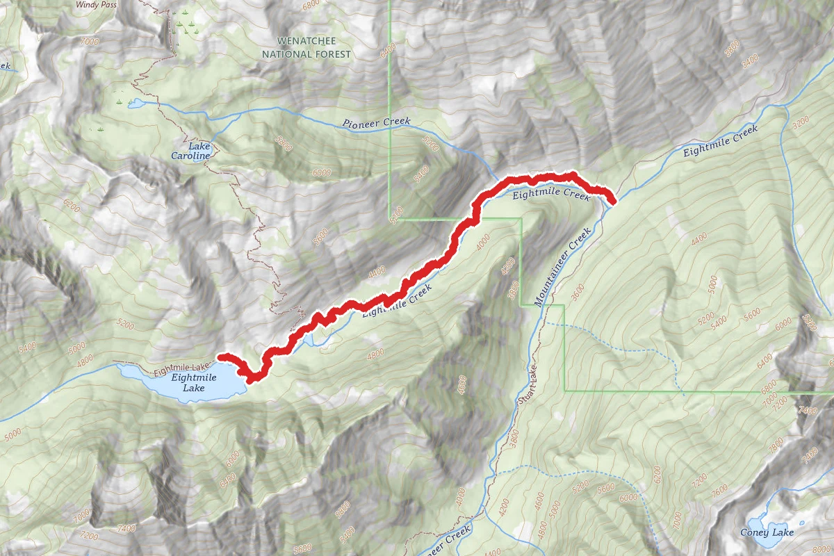Eightmile Lake Trail