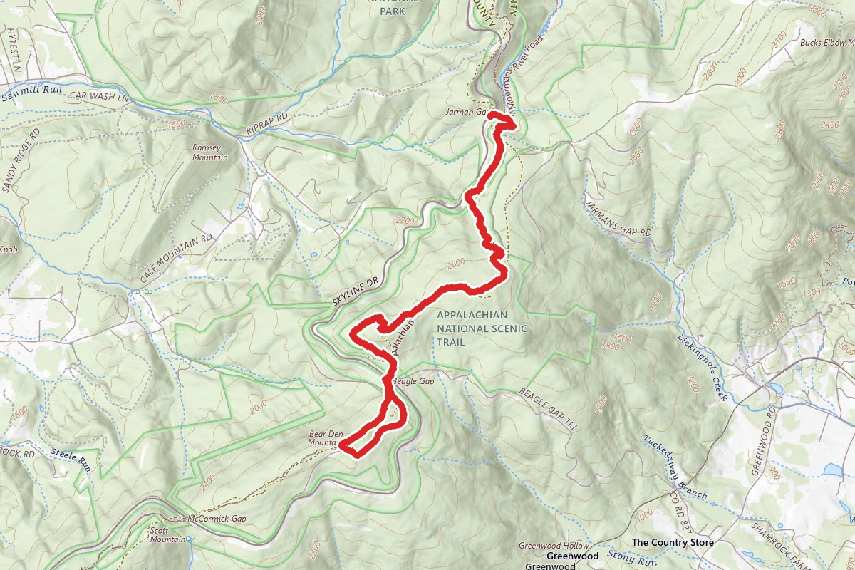 Bear Den Mountain via Appalachian Trail