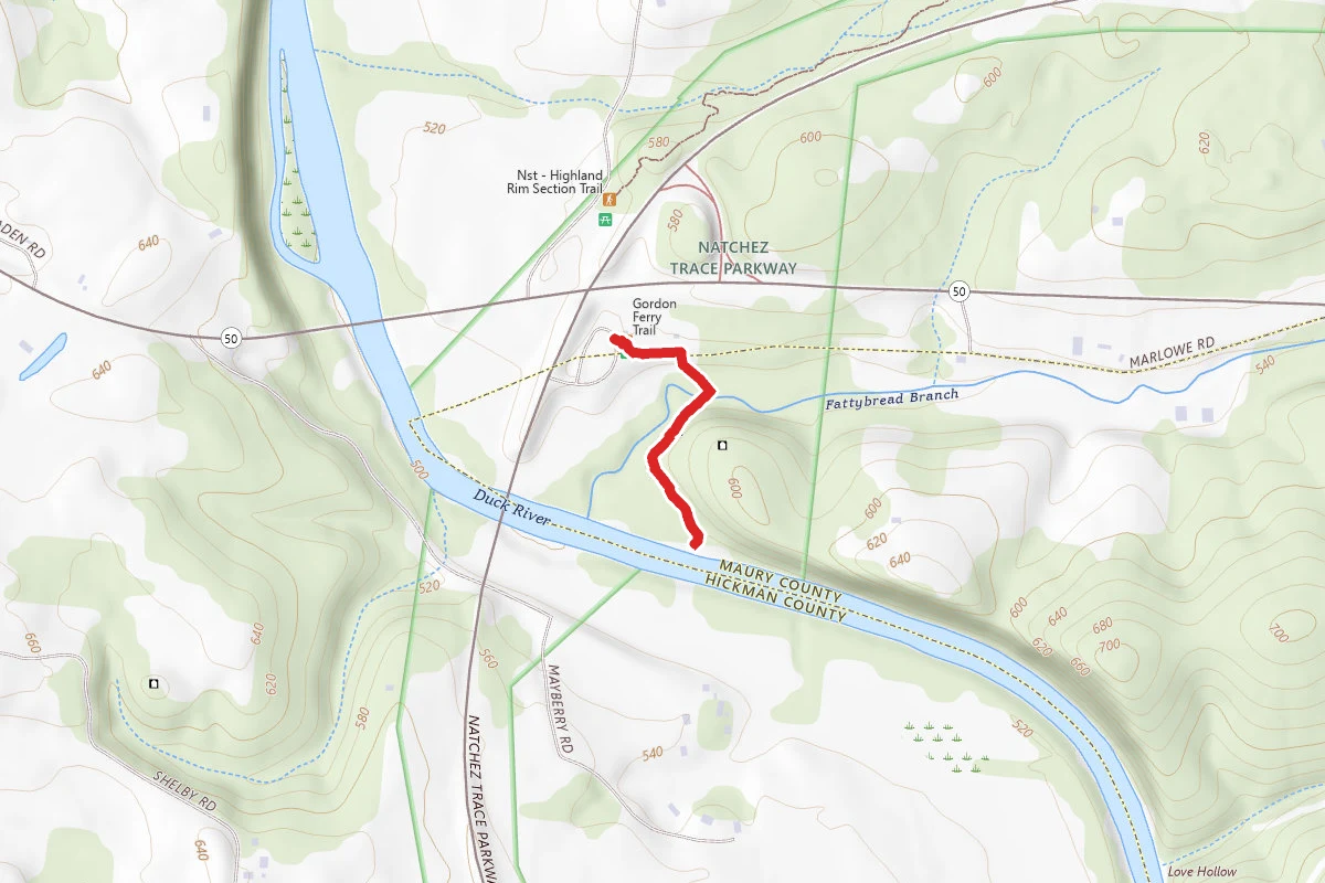 Gordon House and Ferry Site Walk Trail