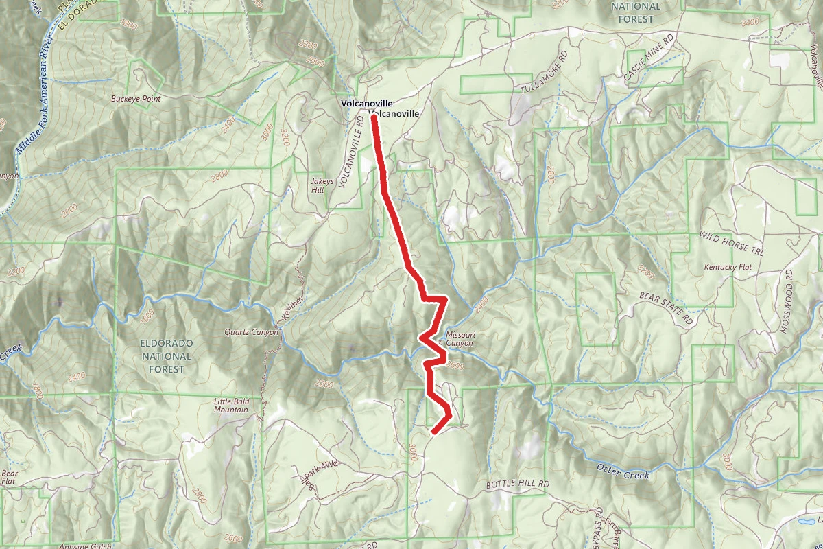 Otter Creek Trail to Volcanoville