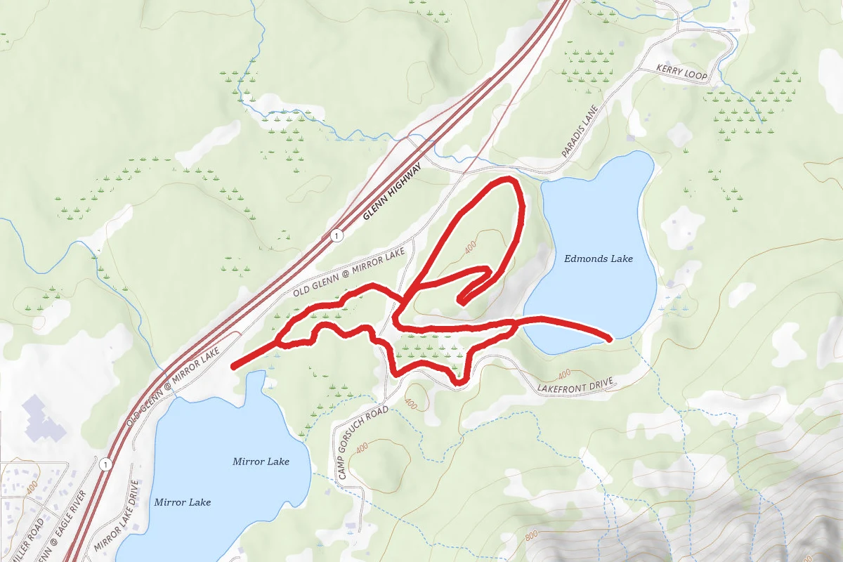 Mirror Lake and Edmond Lake