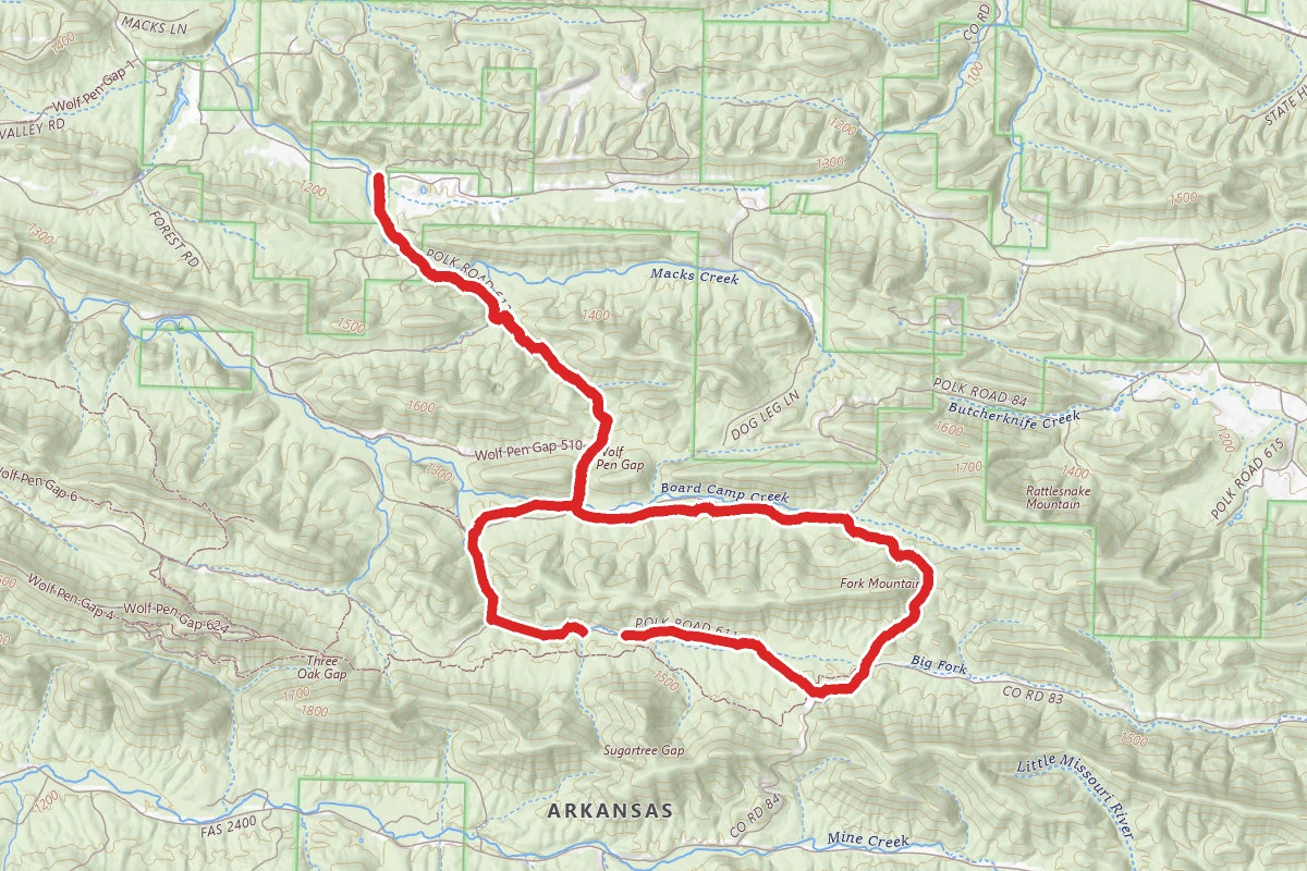 Wolf Pen Gap OHV Trail