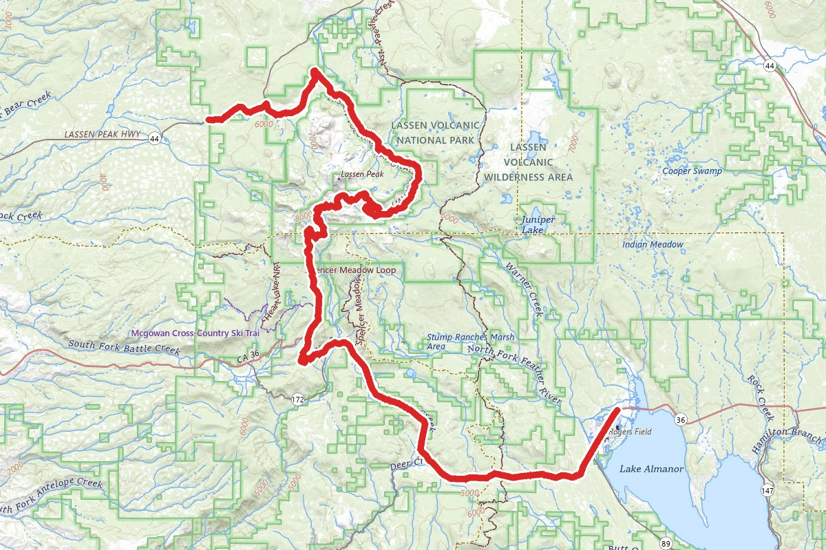 Lassen Volcanic National Park Scenic Drive