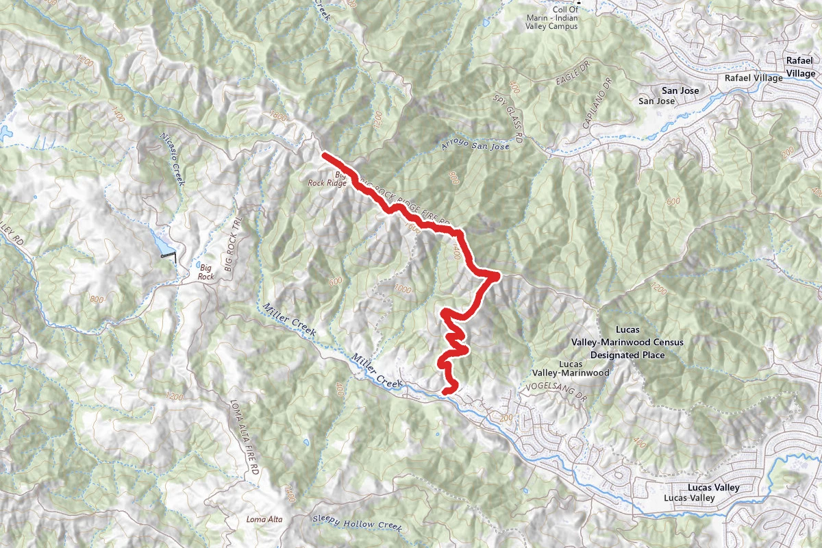 Luiz Fire Trail and Big Rock Ridge