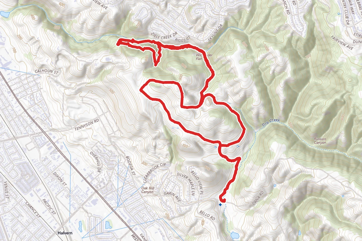 Vista Peak and Garin Woods Loop