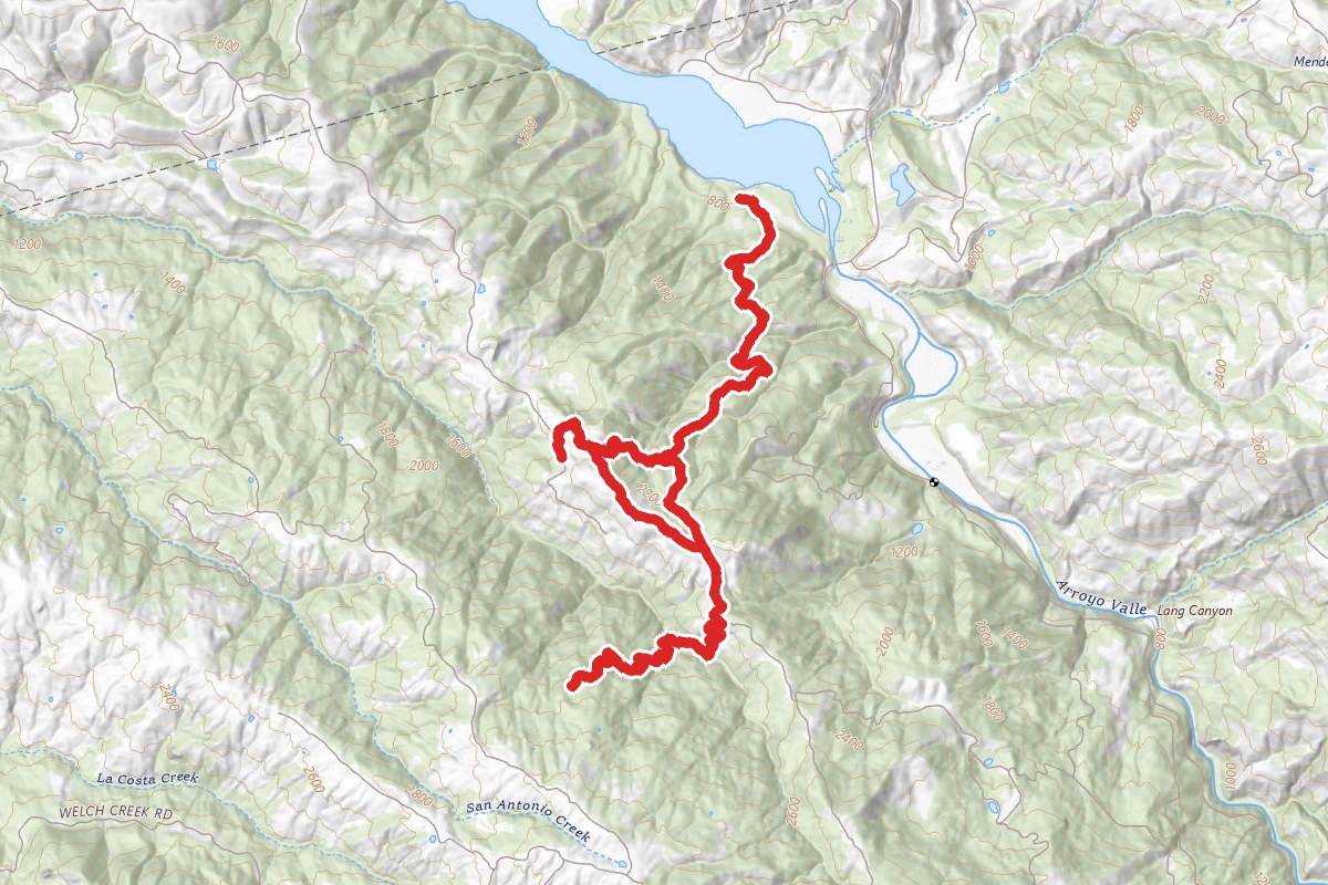 Del Valle to Rose Peak