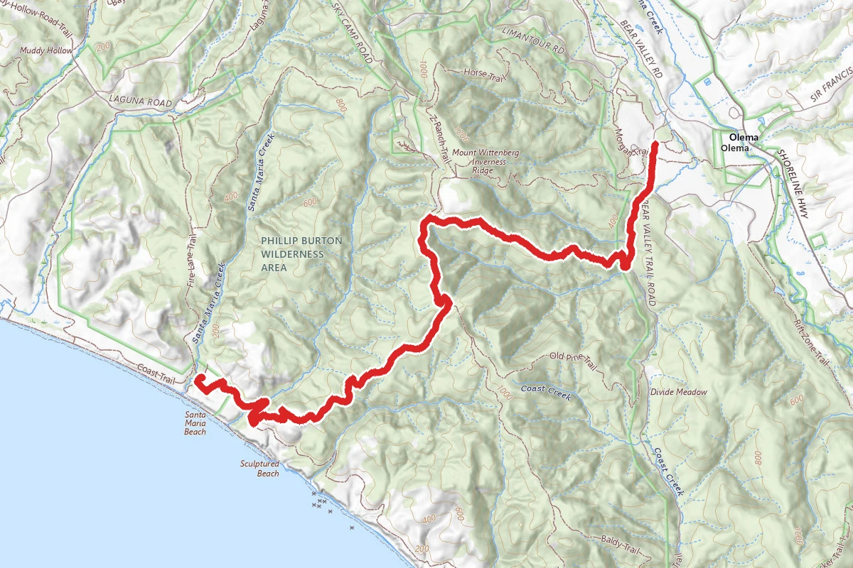 Bear Valley To Coast Campground