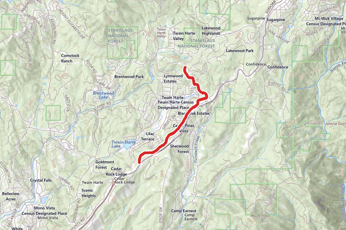 Twaine Harte Old Railroad Grade