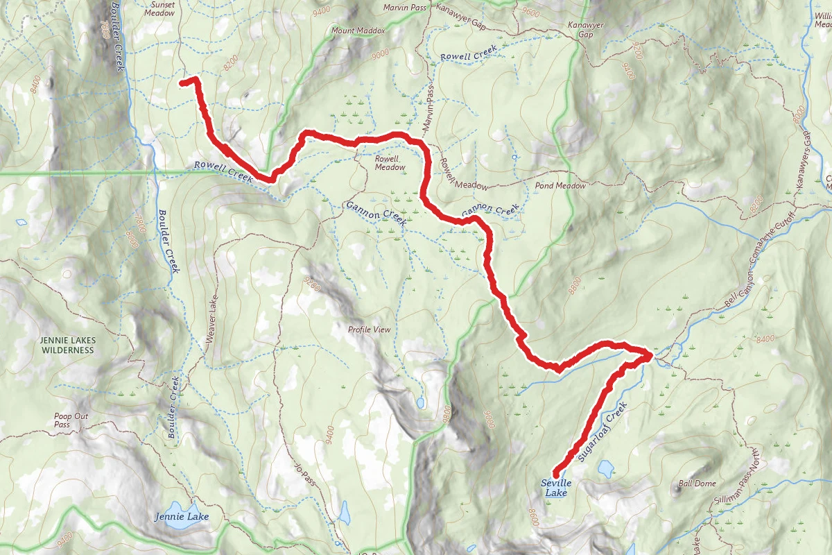 Seville Lake Trail