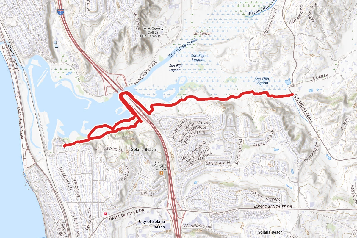 North Rios, Solana Hills, Santa Inez and La Orilla Trail
