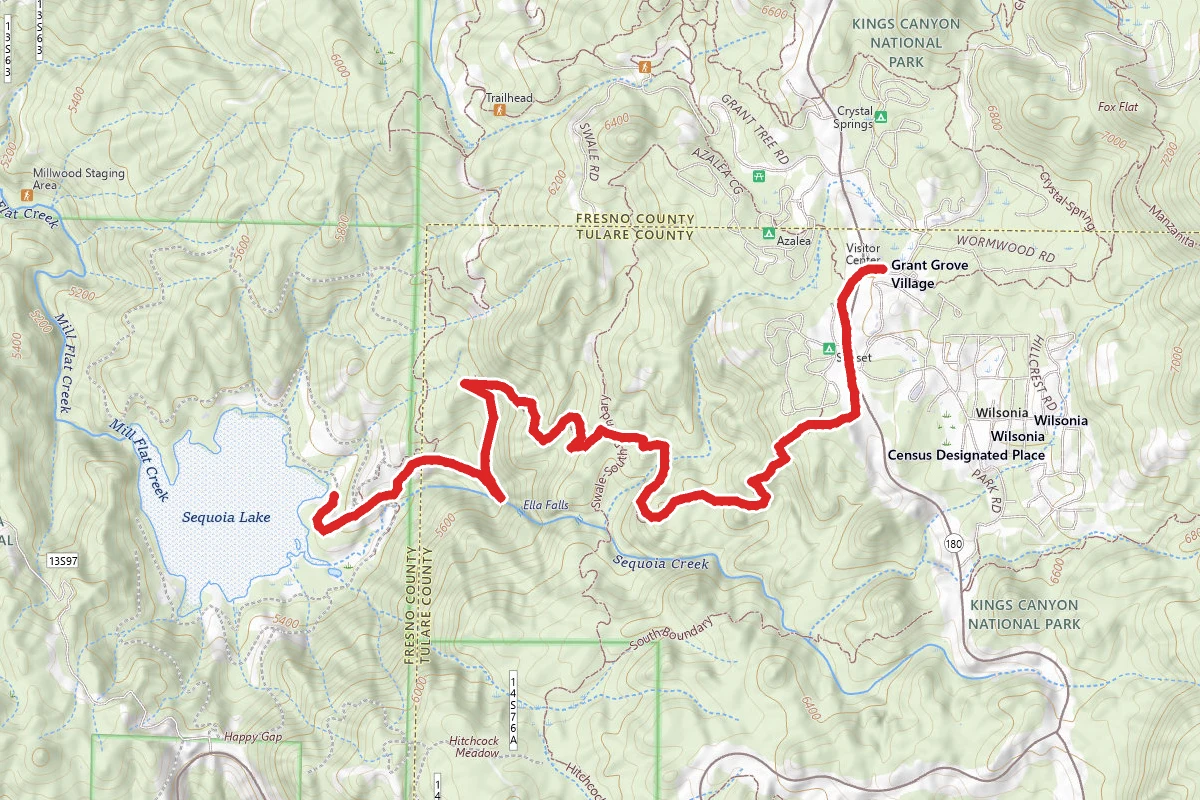 Sequoia Lake Trail