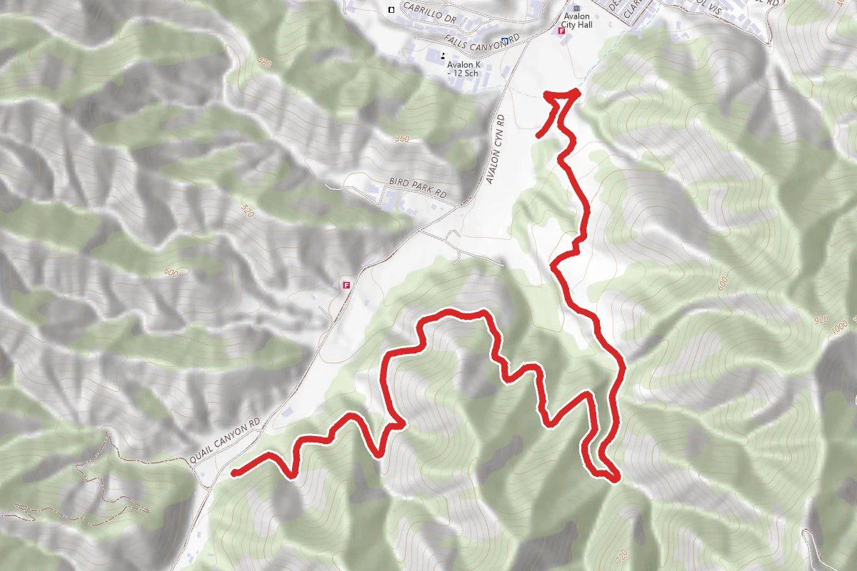 Catalina Island Golf Course to Hermit Gulch