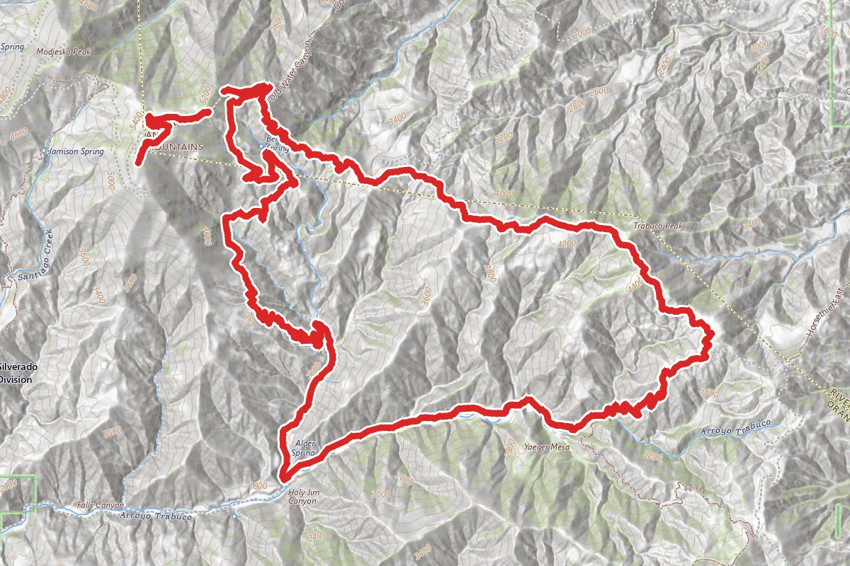 Santiago Peak and Trabuco Peak Loop