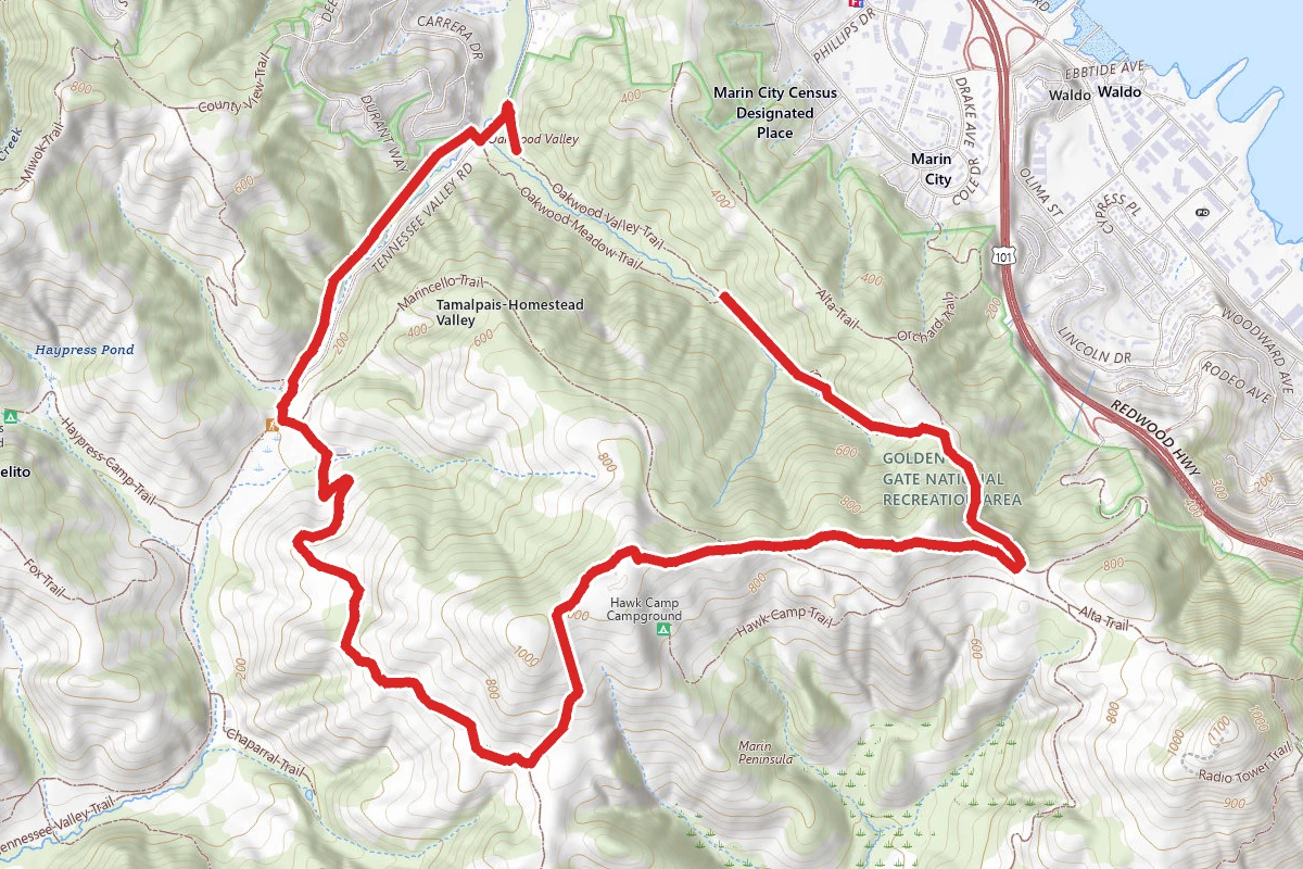 Tennessee Valley to Alta Ridge Loop