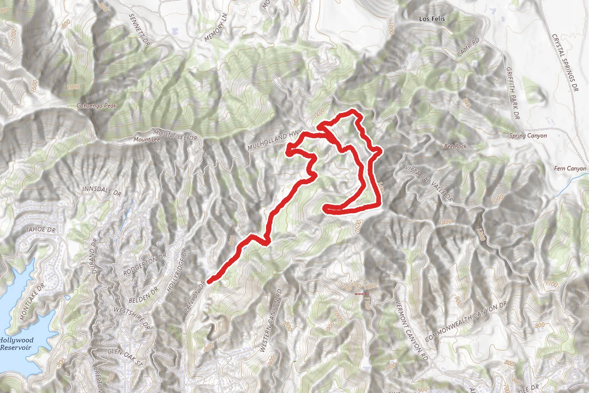 Brush Canyon Trail and Mount Bell Loop