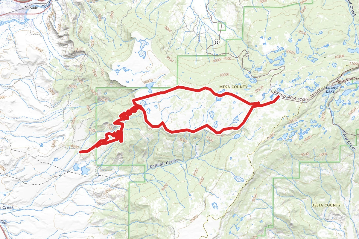 Grand Mesa via Land's End OHV Road