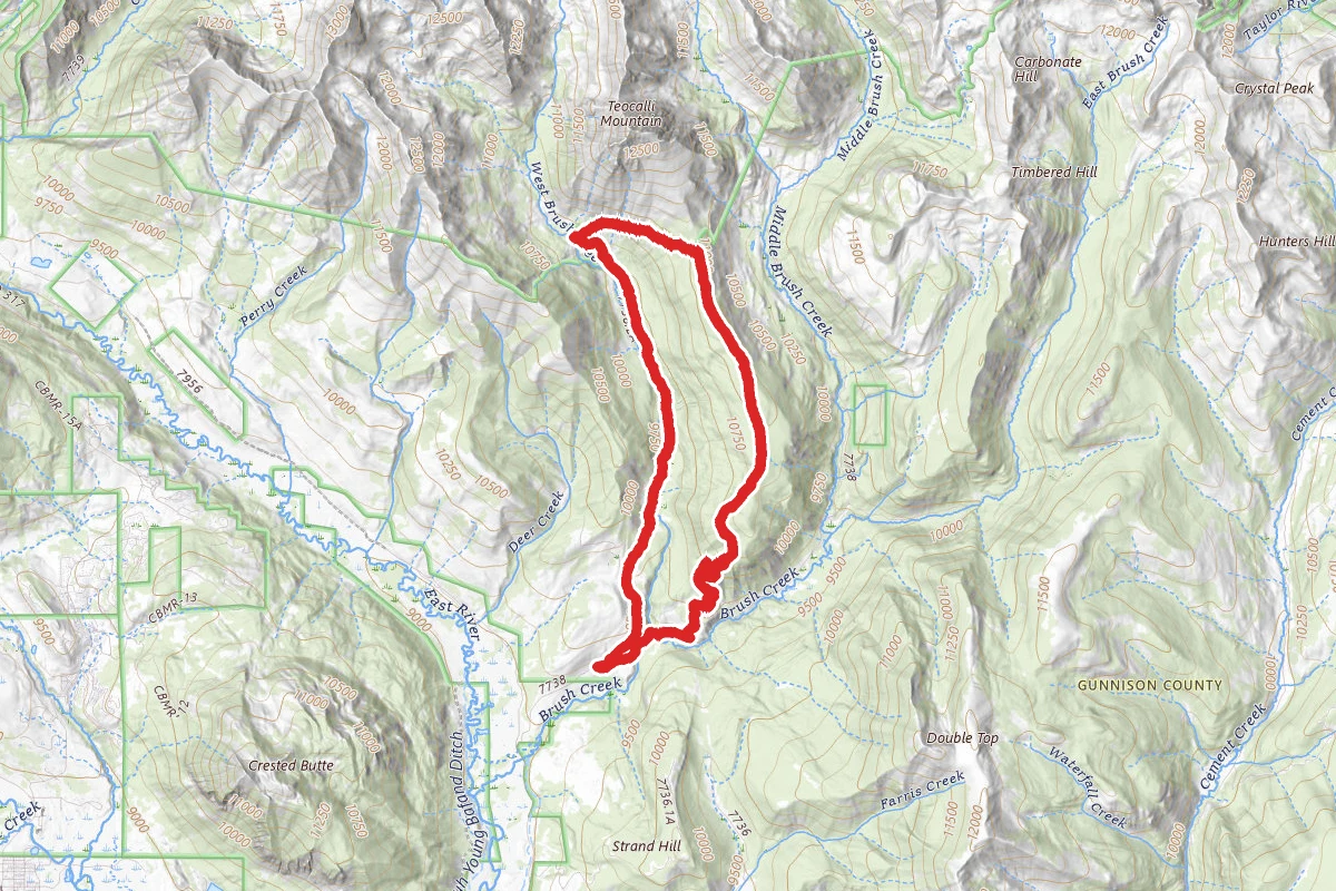 Teocalli Ridge Loop Trail