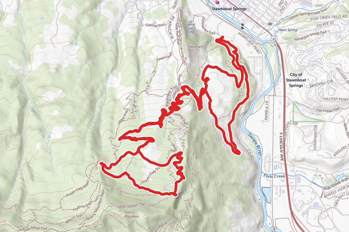 Lupine, Bluffs Loop, Blair Witch and Larry's
