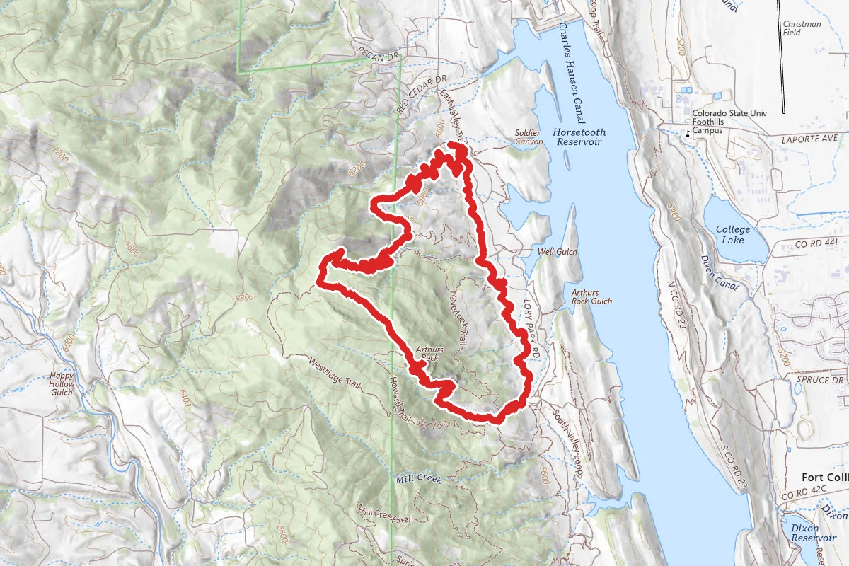 Timber Trail, Arthur's Rock, West Valley Loop