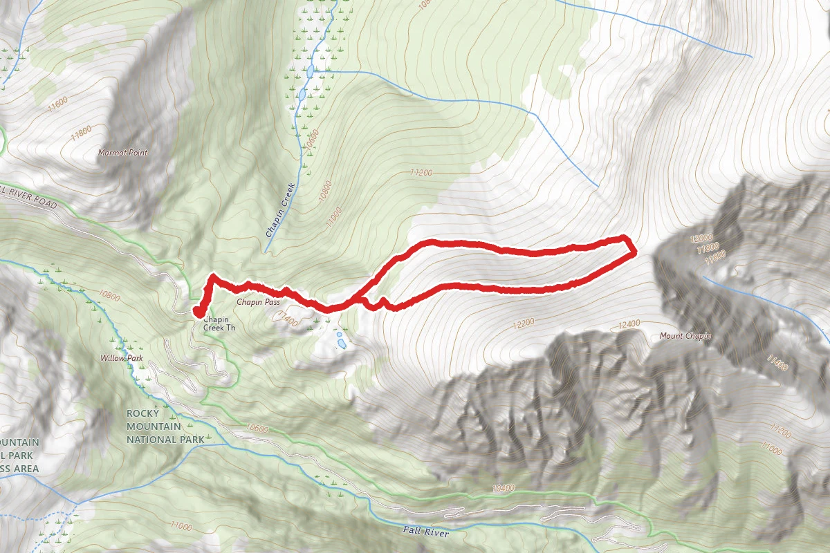Chapin Pass Trail Lower Fork Loop