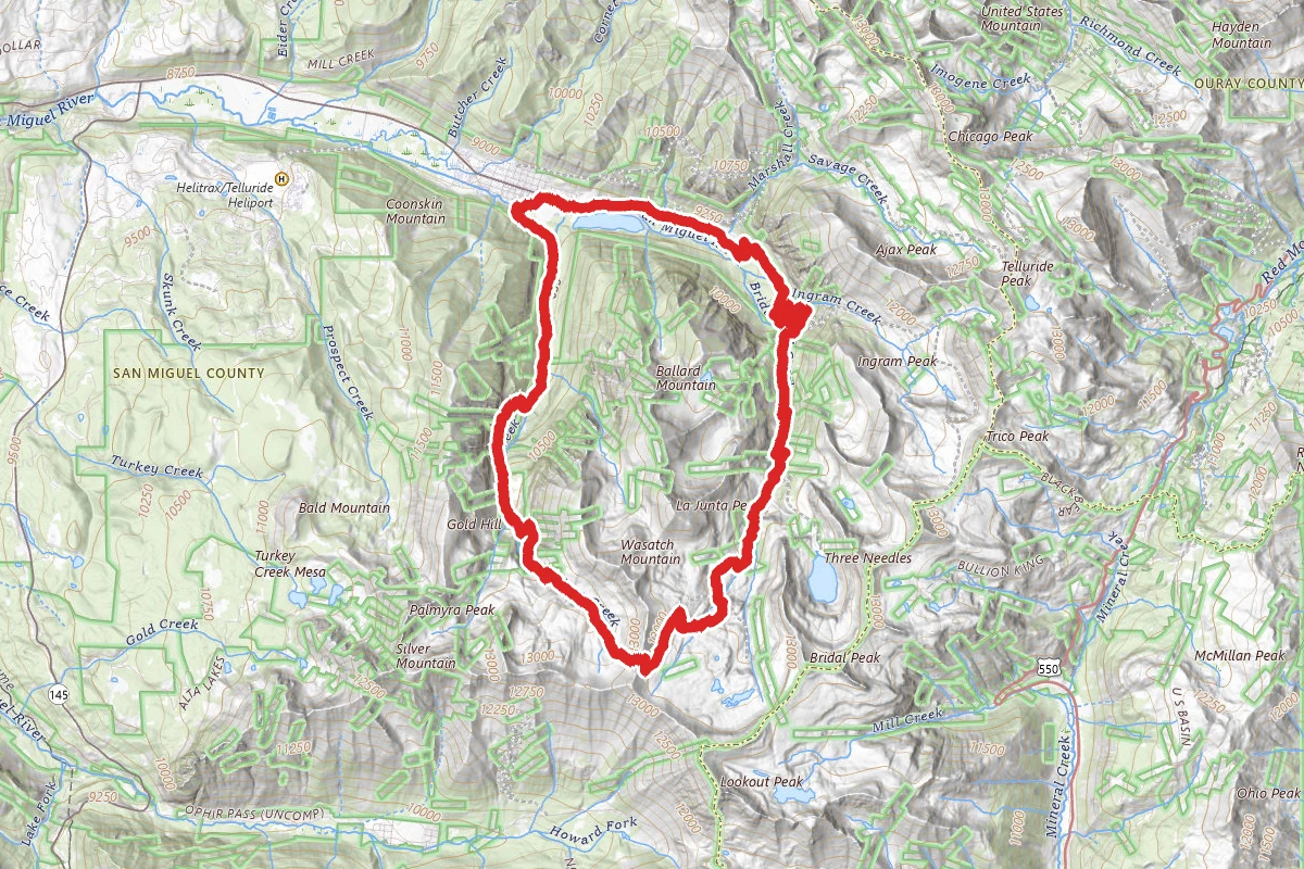 Bear Creek, Wasatch, and Bridal Veil Trails Loop