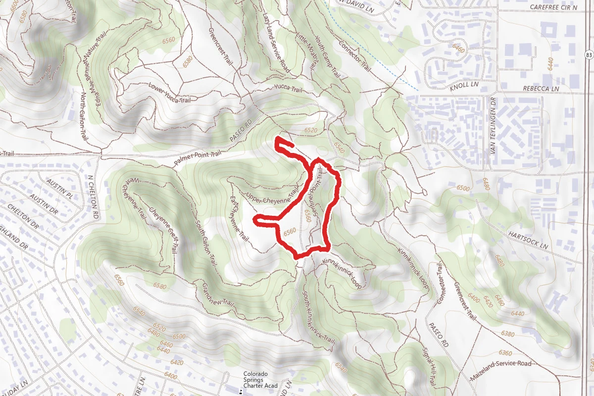 Grandview and Kinnickinnick Trail Loop