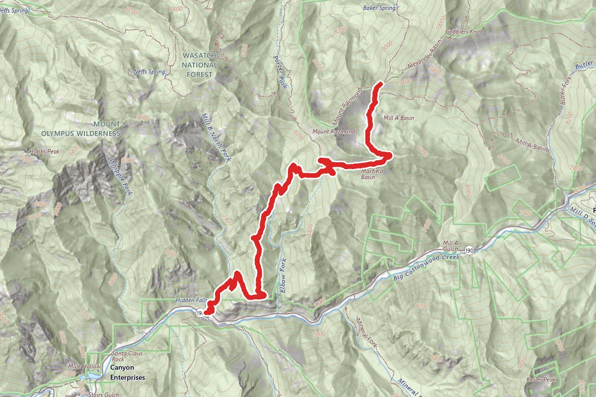 Mill B North Fork Trail