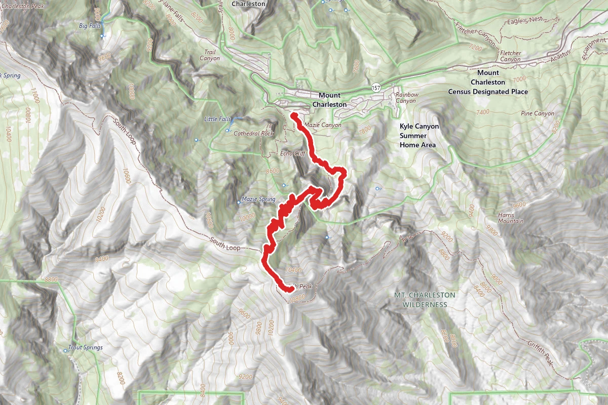 Griffith Peak via South Loop Trail