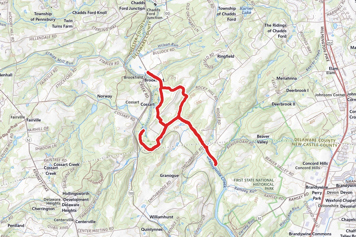 Brandywine Creek and Rocky Hill Loop