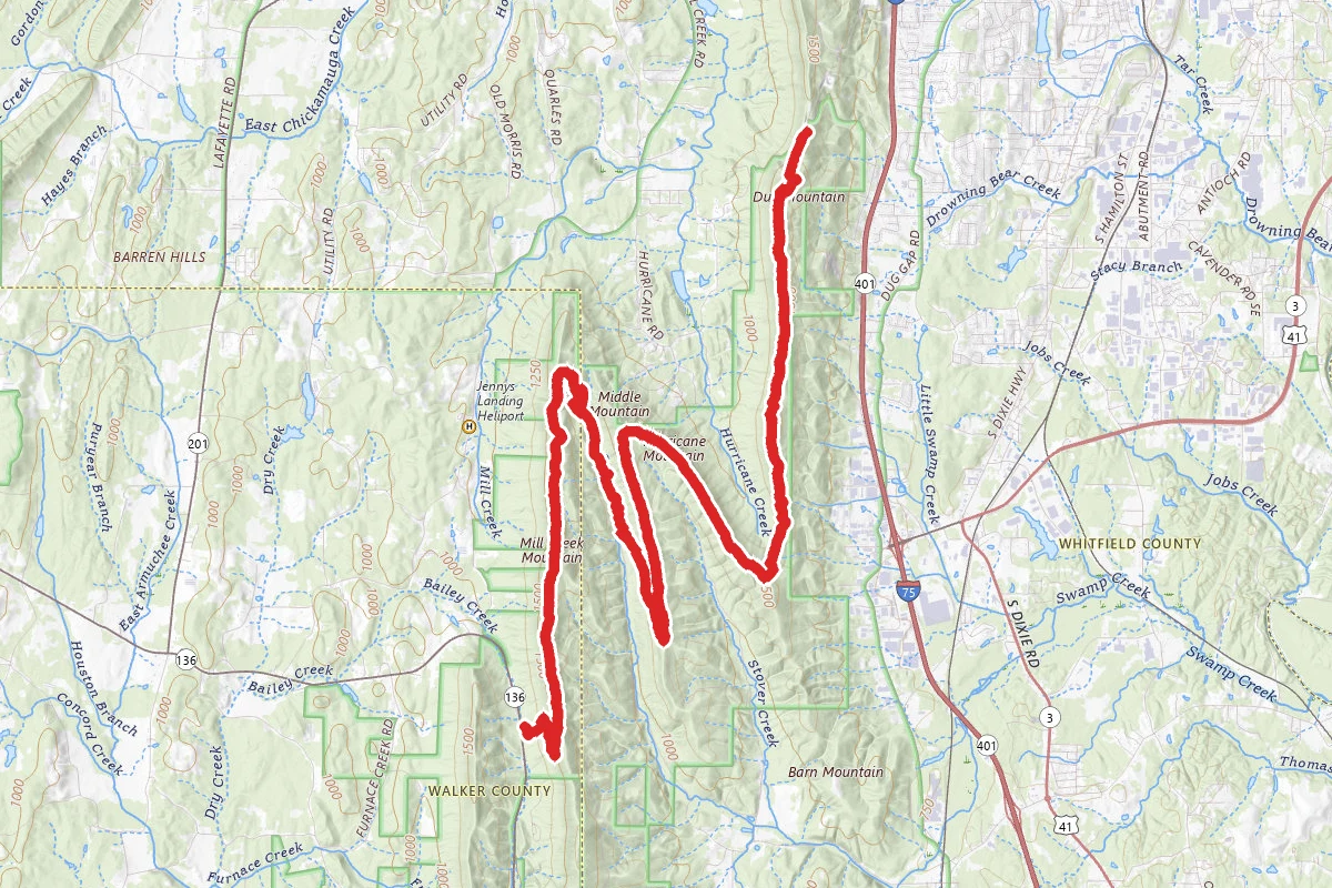 Pinhoti - Dug Gap to Snake Creek Gap