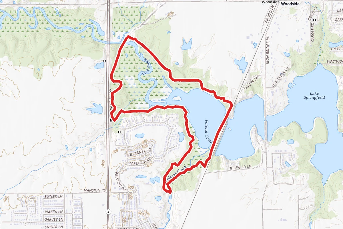 Lick Creek, Poelcat Creek, and Bethal Loop