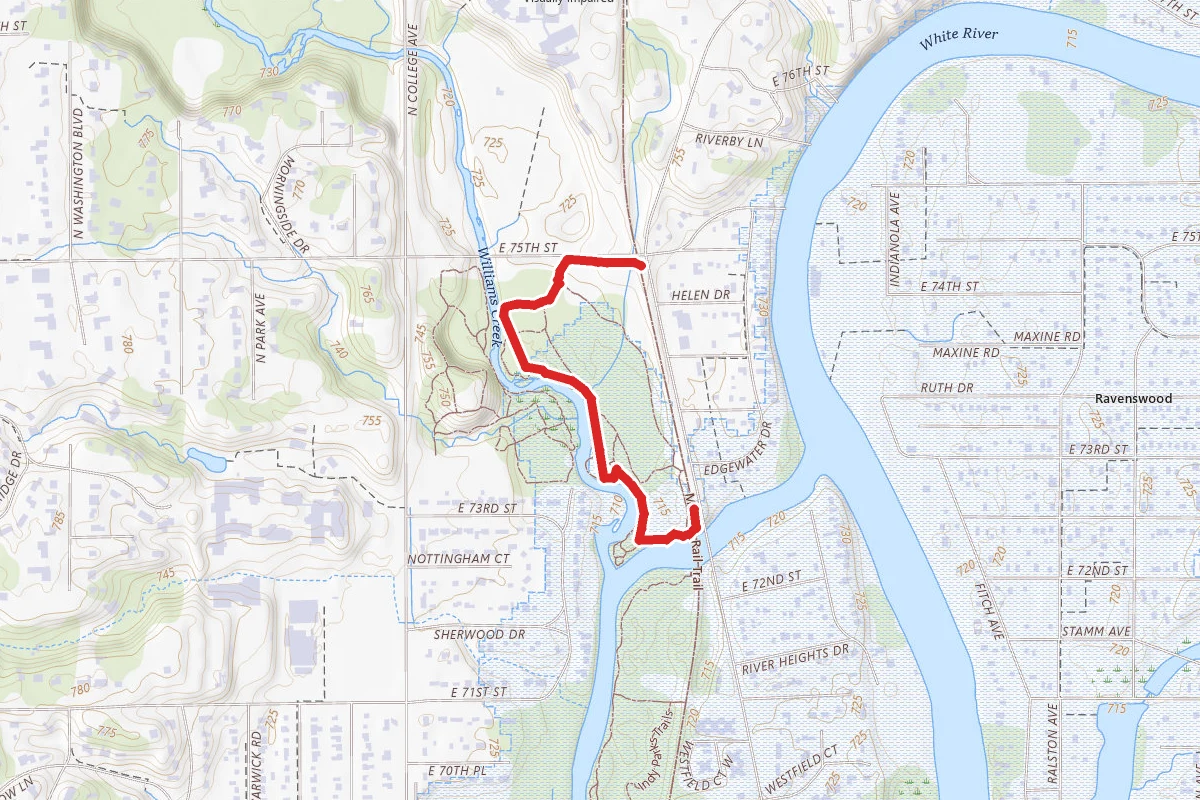 Marott Park Loop via Monon Trail