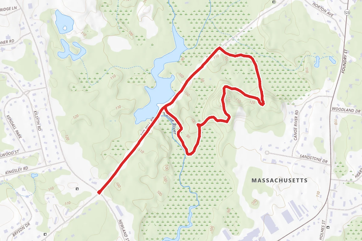 Canoe River Lands Preserve Loop