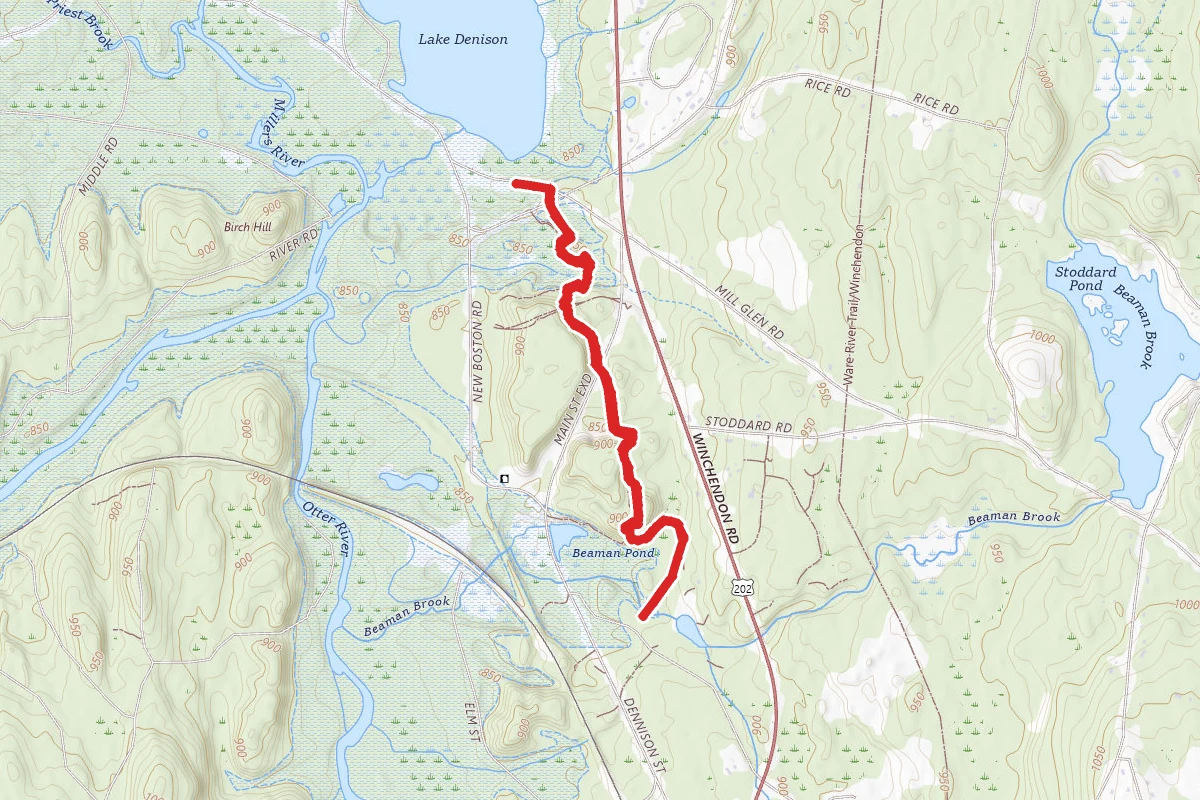 Lake Denison to Beaman Pond