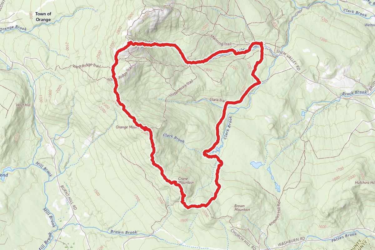 Mount Cardigan, Mount Gilman, & Crane Mountain Loop