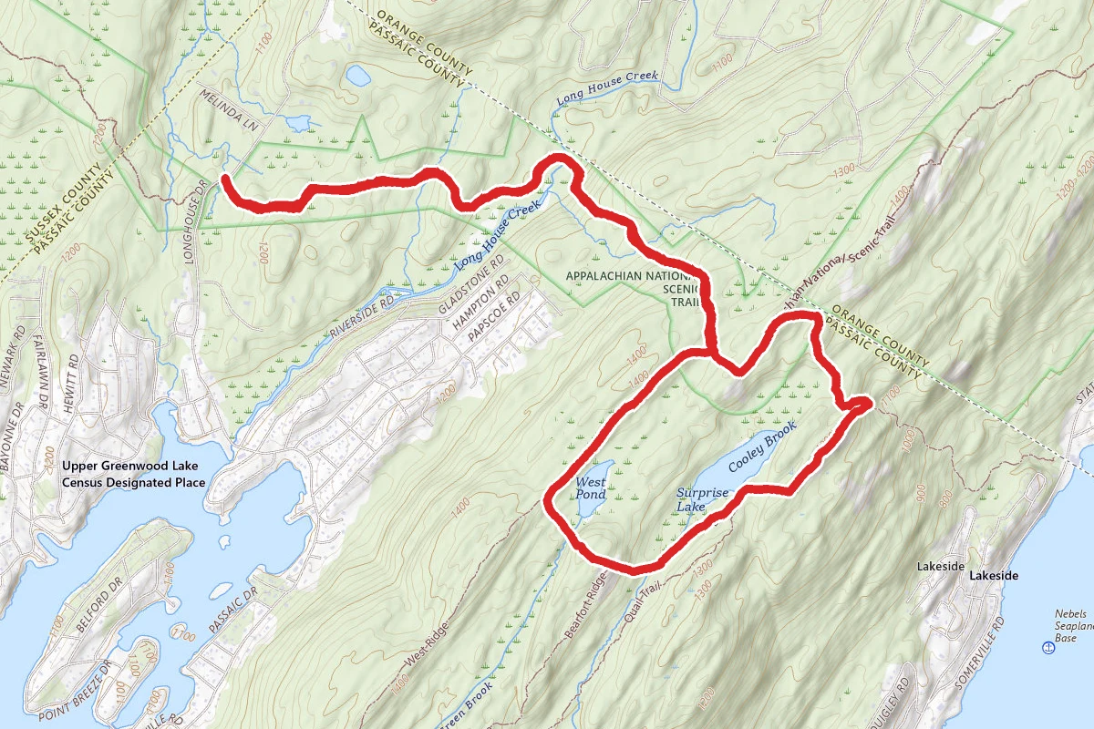 Surprise Lake Loop from Longhouse Drive