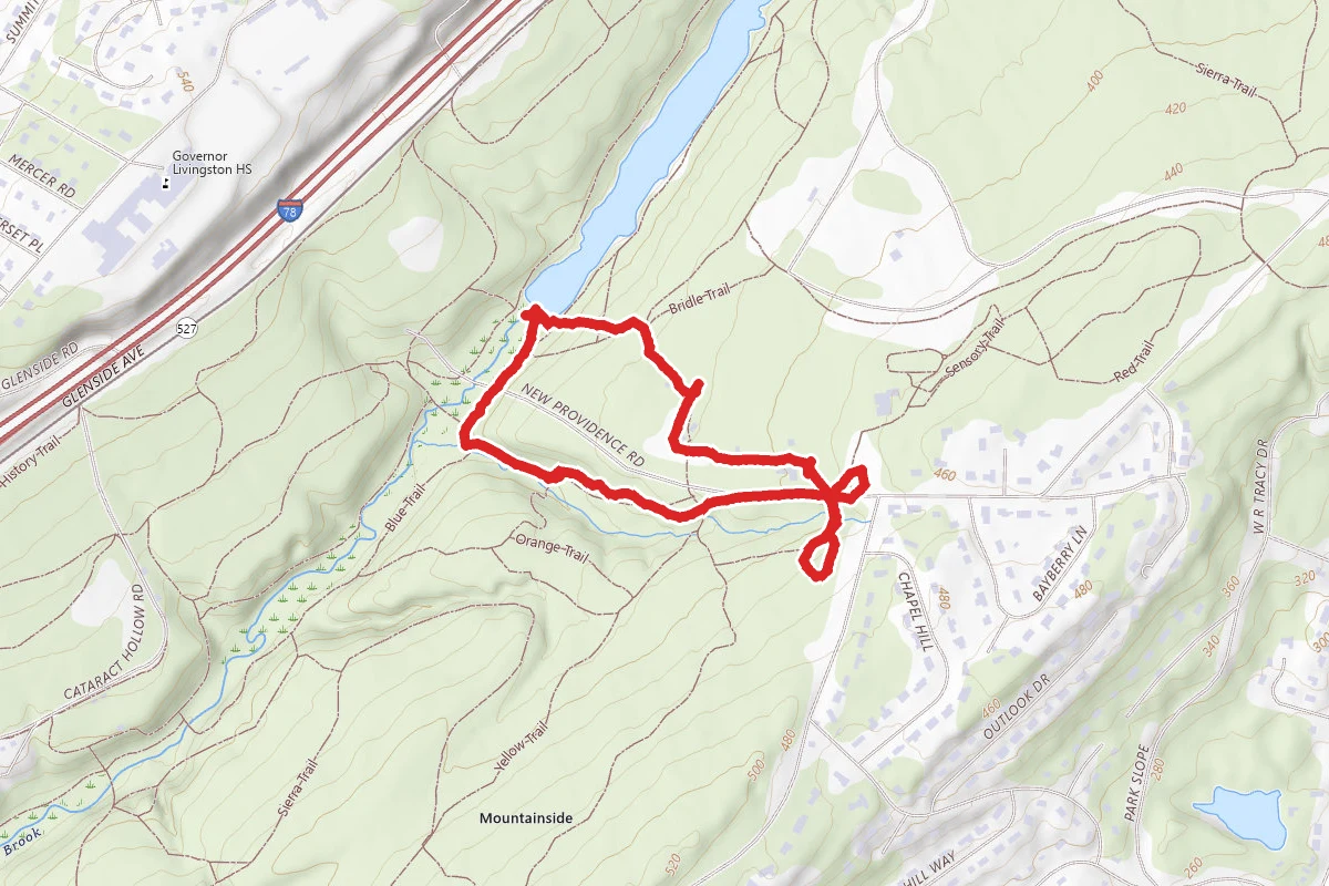 Orange Trail and Purple Trail Loop to Lake Surprise