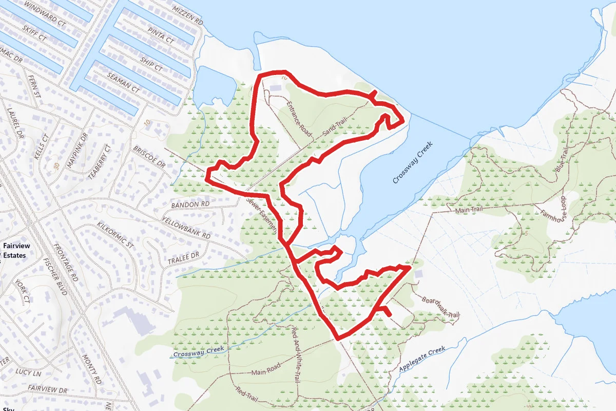 Cattus Island Red and Yellow Trail Loop