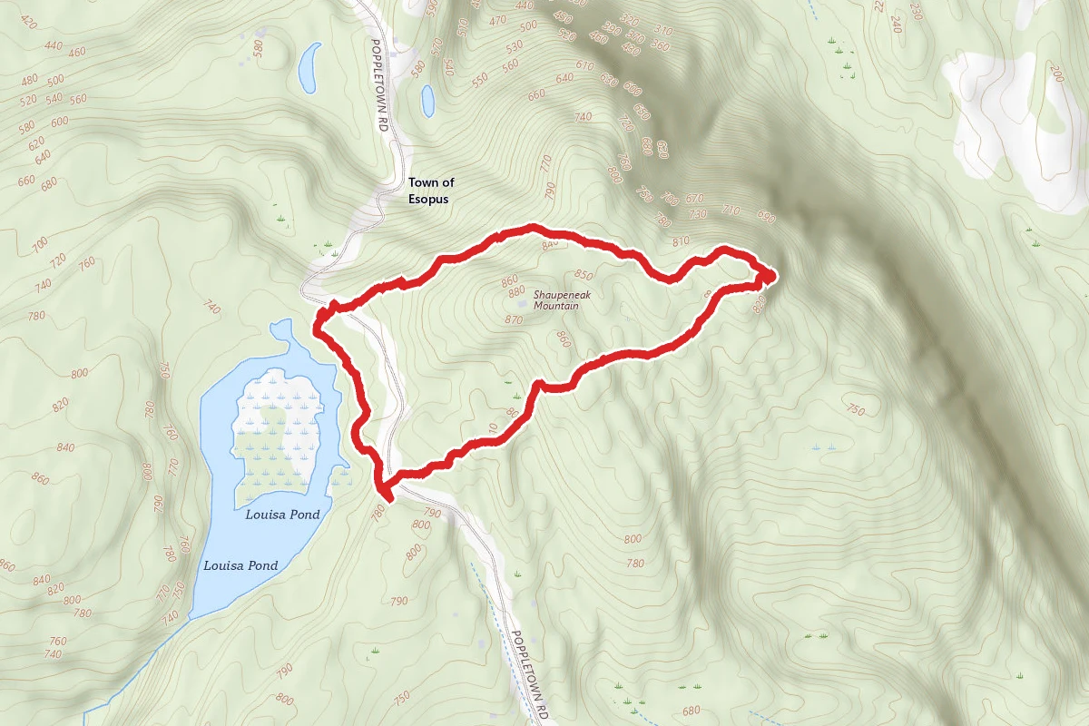 Hudson River Overlook via Red Trail Loop
