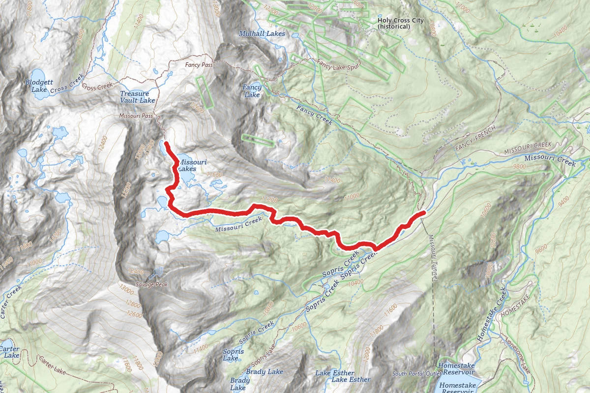 Missouri Lakes Trail
