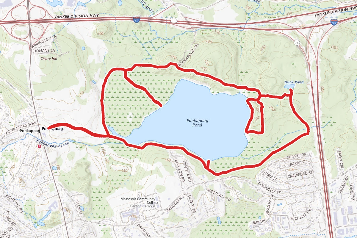 Ponkapoag Pond Trail