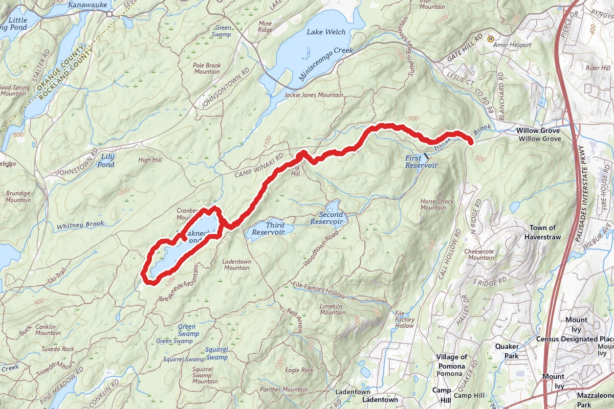 Breakneck Pond via Long Path