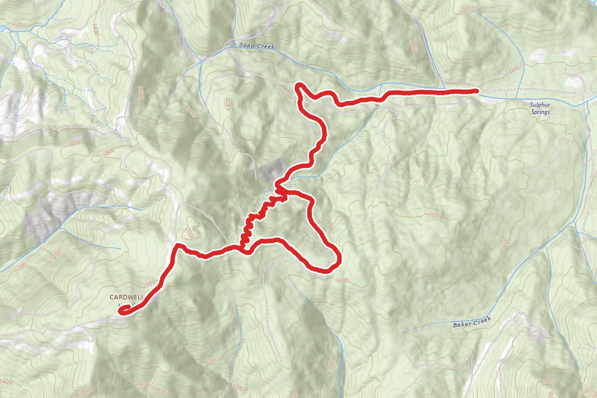McCulloch Peak via Road 700 and 760