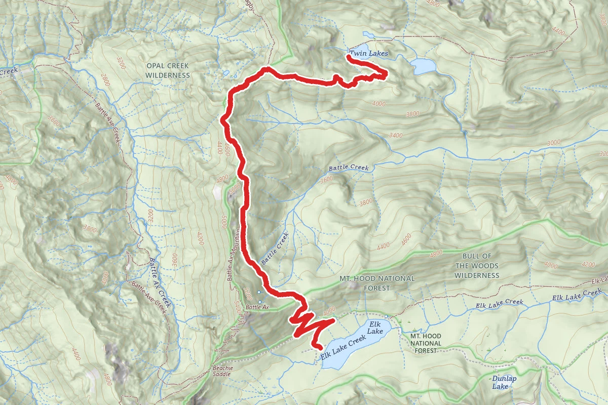 Elk Lake to Twin Lakes