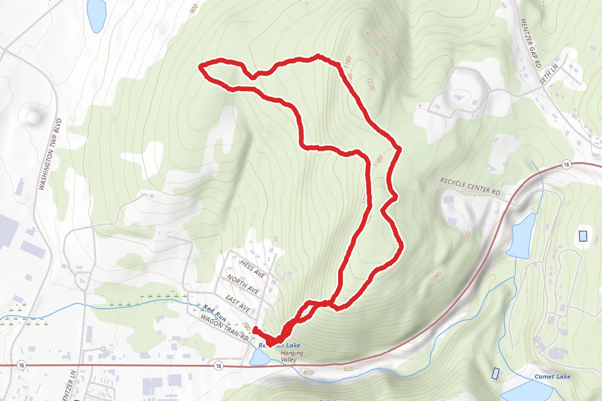 Red Run Park To Pine Hill Park Loop